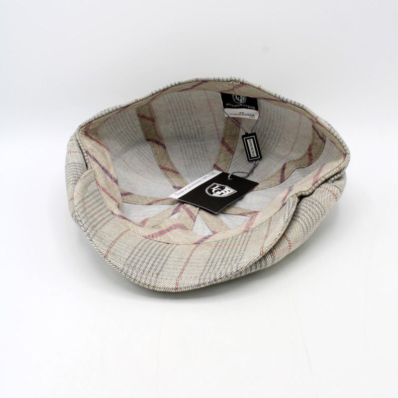 The "Summer Sand Shelby" Italian Newsboy Cap by Hologramme Paris