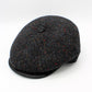 The Midnight Tweed Newsboy Cap by Hologramme Paris