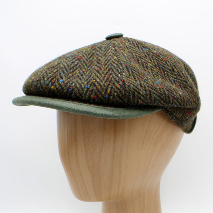 The Greenstone Tweed Newsboy Cap by Hologramme Paris