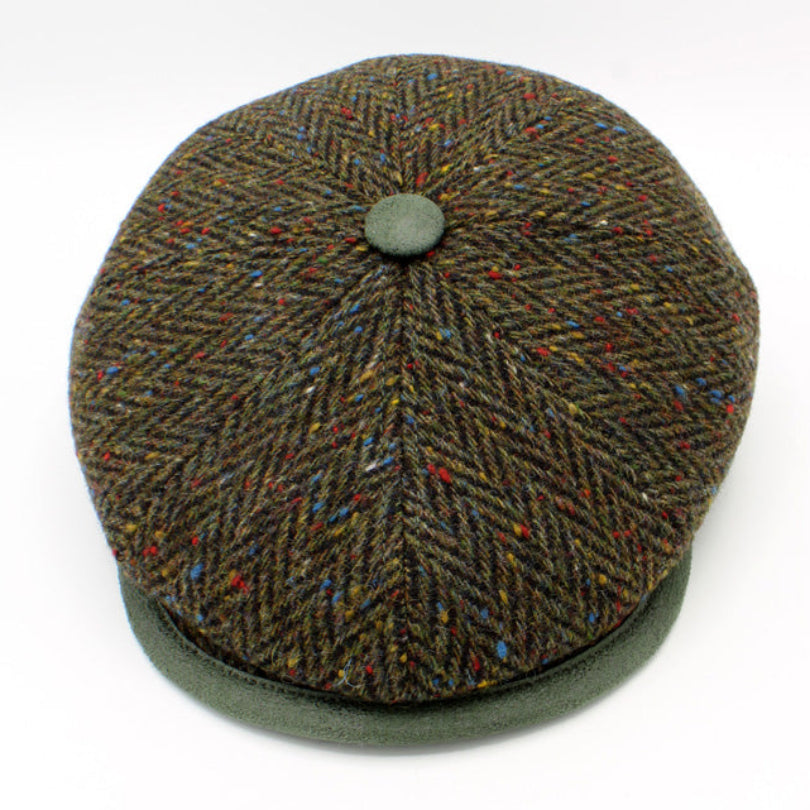 The Greenstone Tweed Newsboy Cap by Hologramme Paris