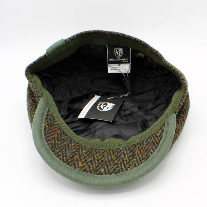 The Greenstone Tweed Newsboy Cap by Hologramme Paris