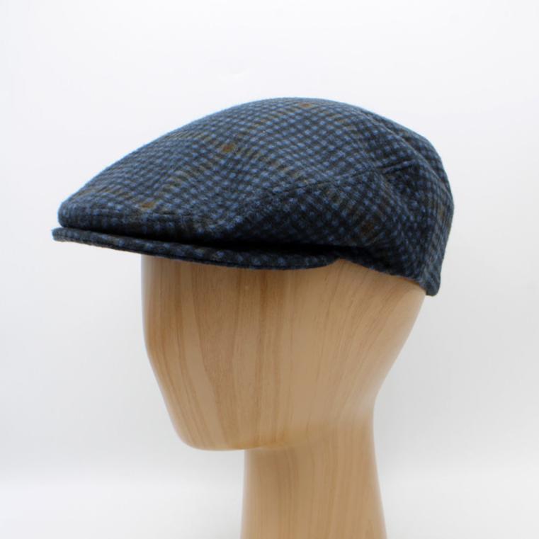 The "Blue WindowCheck" Flat Cap by Hologramme Paris