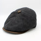 The "RainRunner" - Black Newsboy Cap by Hologramme Paris