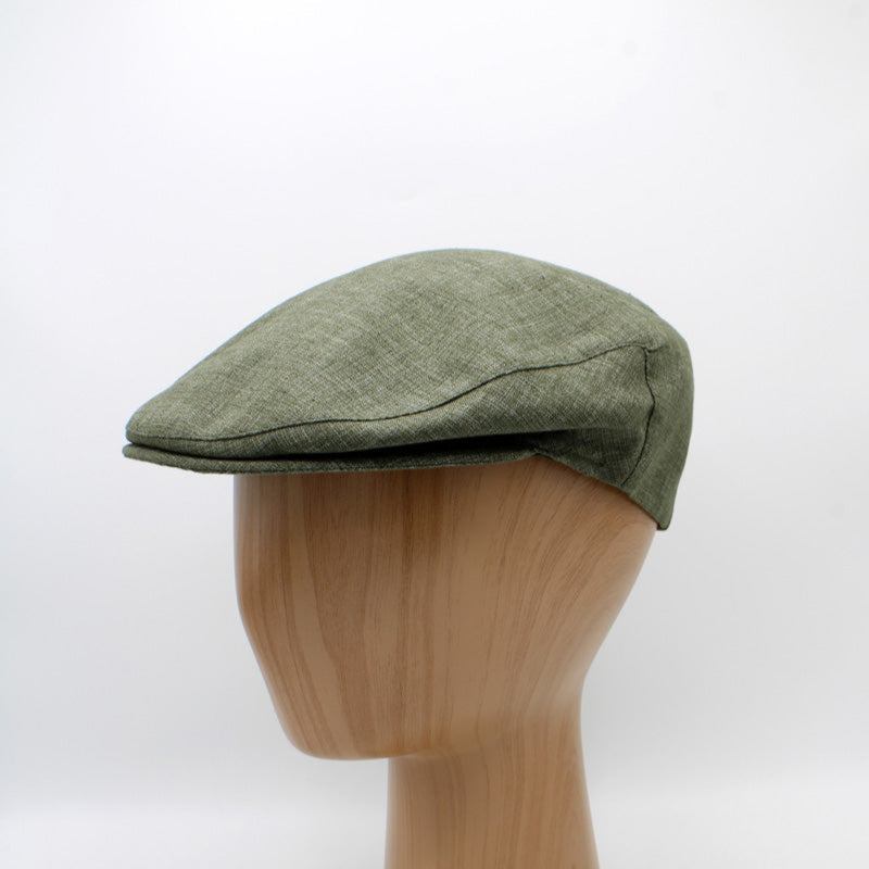 The "Colors" - Green Italian Flat Cap by Hologramme Paris