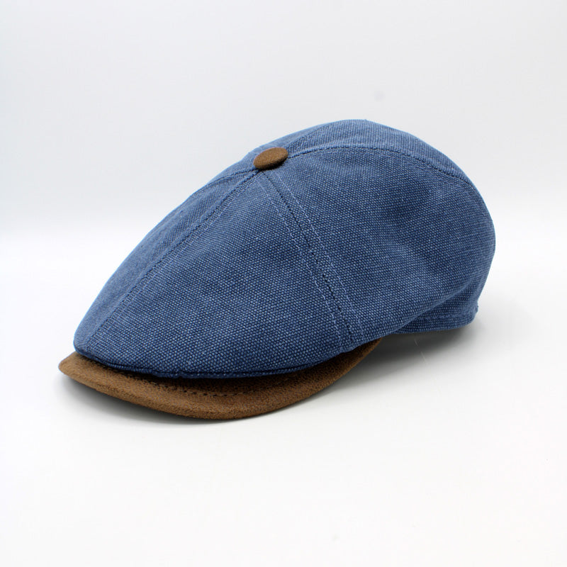 The "RainRunner" - Blue Newsboy Cap by Hologramme Paris