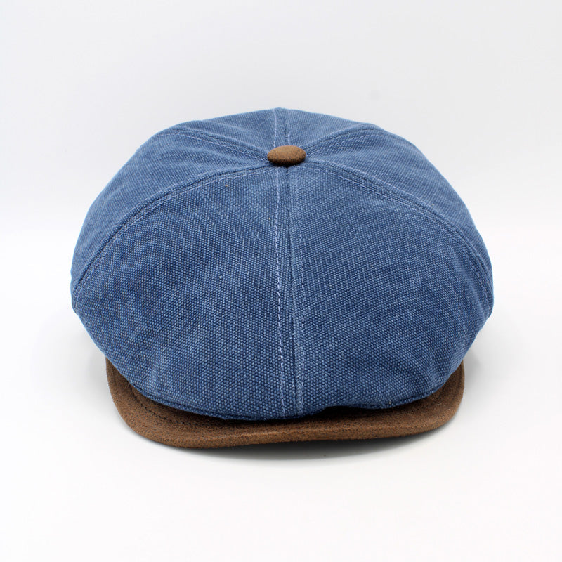 The "RainRunner" - Blue Newsboy Cap by Hologramme Paris