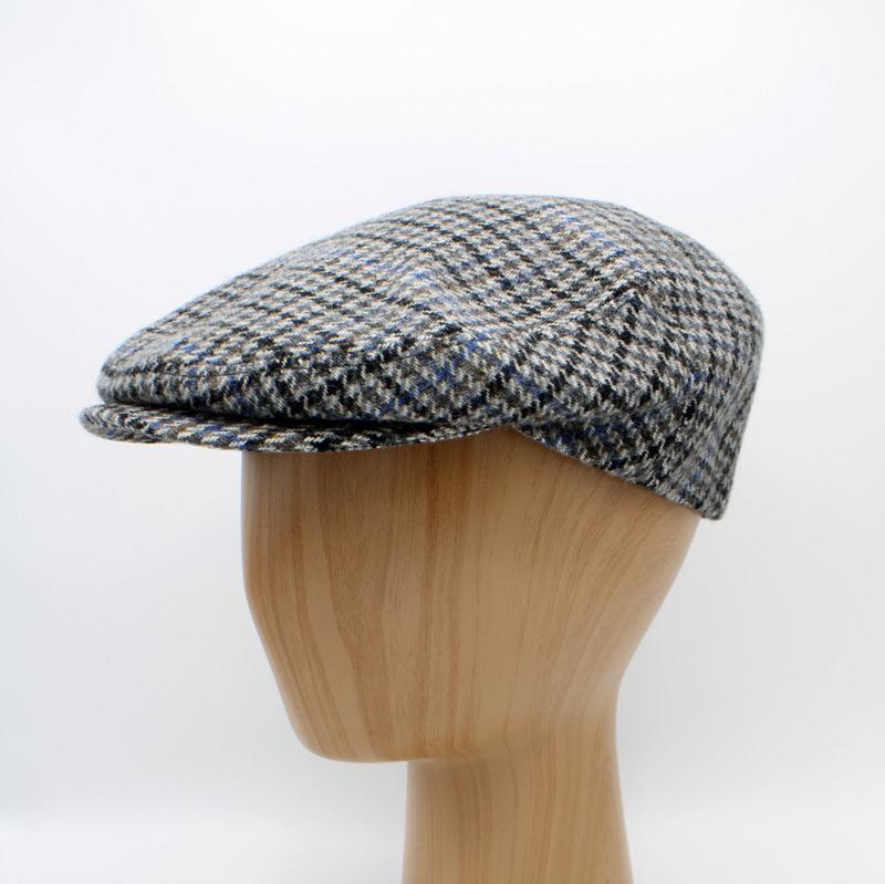 The Multicolor Houndstooth Wool Cap by Hologramme Paris