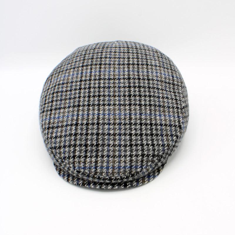 The Multicolor Houndstooth Wool Cap by Hologramme Paris