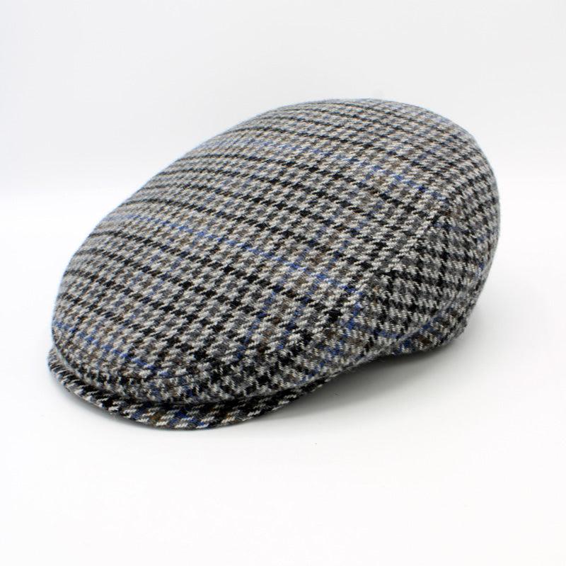 The Multicolor Houndstooth Wool Cap by Hologramme Paris