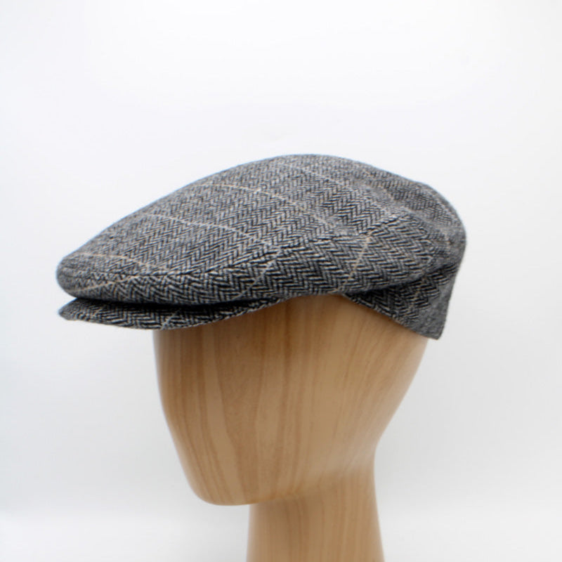 CAP OF THE WEEK: The "Gray Lined Herringbone" Flat Cap by Hologramme Paris