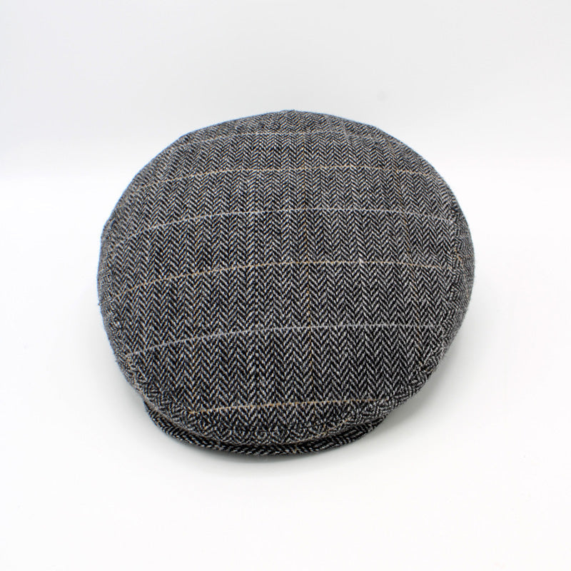 CAP OF THE WEEK: The "Gray Lined Herringbone" Flat Cap by Hologramme Paris