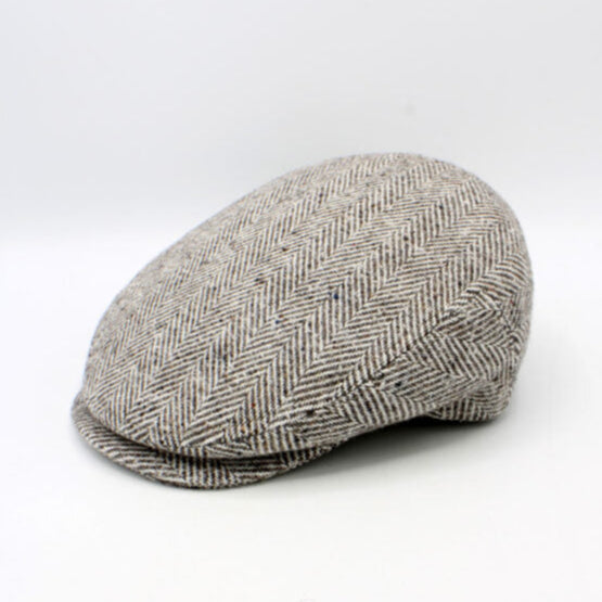 The "Beige Bone" Flat Cap by Hologramme Paris