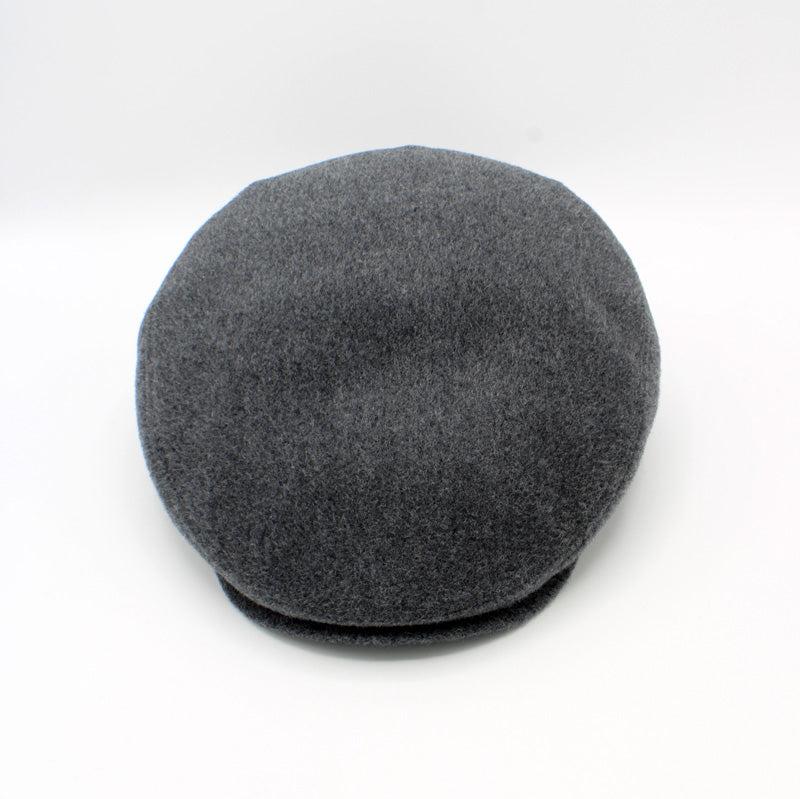 The "Cash" - Gray Cashmere and Wool Flat Cap by Hologramme Paris