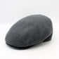The "Cash" - Gray Cashmere and Wool Flat Cap by Hologramme Paris