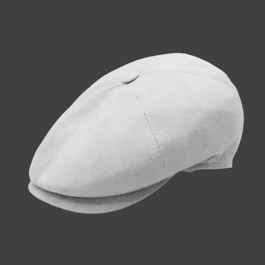 The "Bamboo Shelby" - Gray Newsboy Cap by Hologramme Paris