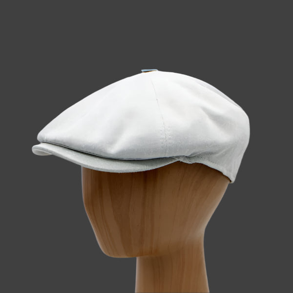 The "Bamboo Shelby" - Gray Newsboy Cap by Hologramme Paris