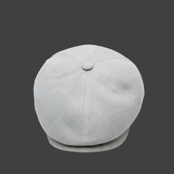 The "Bamboo Shelby" - Gray Newsboy Cap by Hologramme Paris