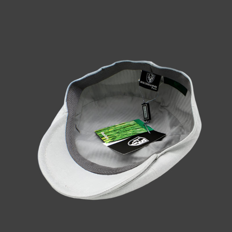 The "Bamboo Shelby" - Gray Newsboy Cap by Hologramme Paris