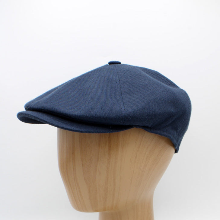 The "Bamboo Shelby" - Blue Newsboy Cap by Hologramme Paris