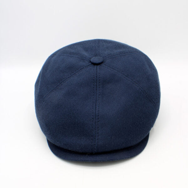 The "Bamboo Shelby" - Blue Newsboy Cap by Hologramme Paris