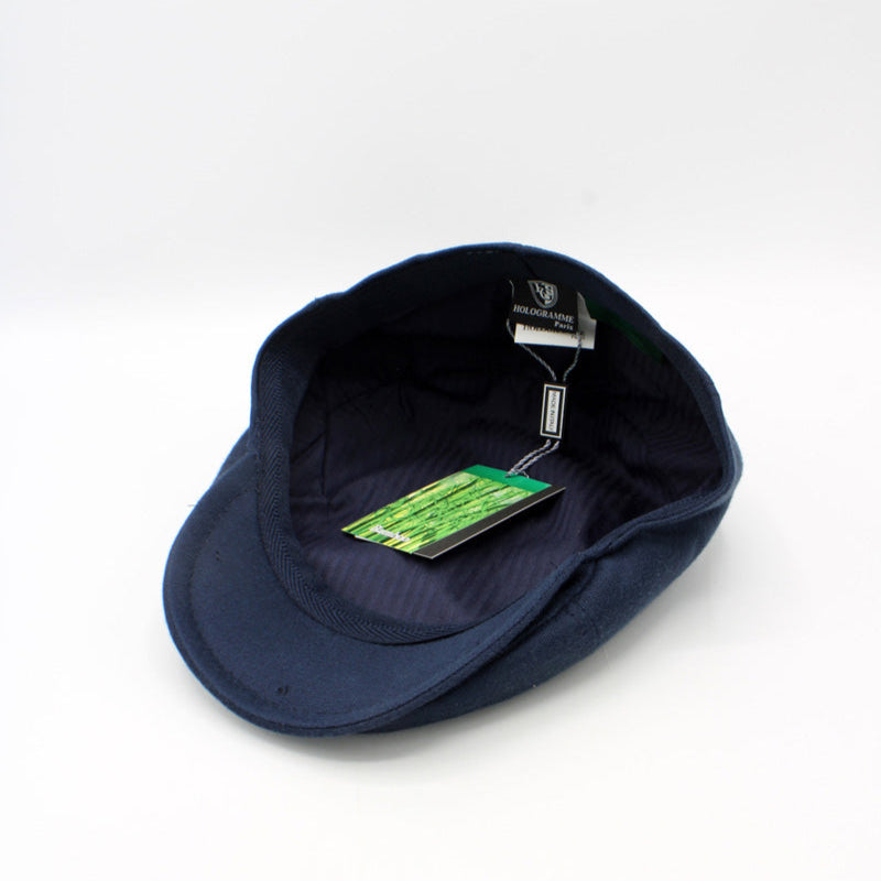 The "Bamboo Shelby" - Blue Newsboy Cap by Hologramme Paris