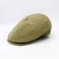 The "Bamboo Shelby" - Olive Green Newsboy Cap by Hologramme Paris