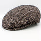 The "Heritage"  - Burgundy Herringbone Flat Cap by Hologramme Paris