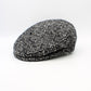 The "Heritage"  - Gray Herringbone Flat Cap by Hologramme Paris