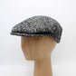 The "Heritage"  - Gray Herringbone Flat Cap by Hologramme Paris