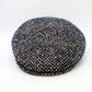The "Heritage"  - Navy Blue Herringbone Flat Cap by Hologramme Paris
