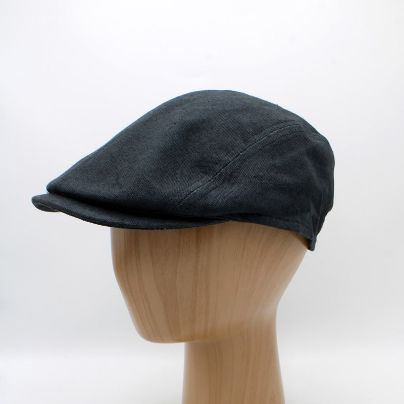 The "Endure" - Midnight Black Flat Cap by Hologramme Paris