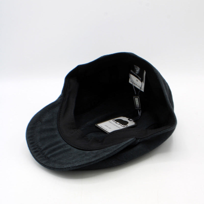 The "Endure" - Midnight Black Flat Cap by Hologramme Paris