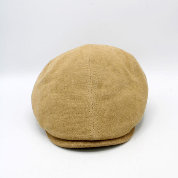 The "Endure" - Camel Brown Flat Cap by Hologramme Paris