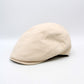The "Contour" Beige Flat Cap by Hologramme Paris