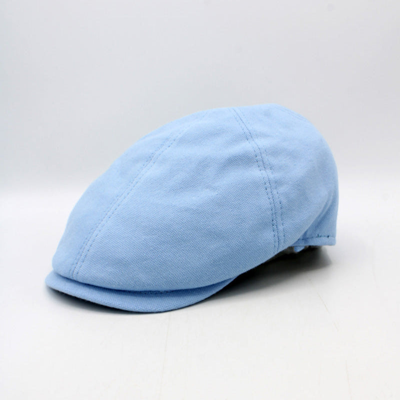 The "Contour" Light Blue Flat Cap by Hologramme Paris