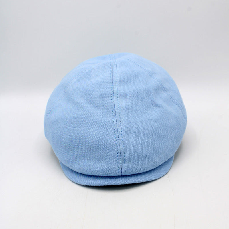 The "Contour" Light Blue Flat Cap by Hologramme Paris