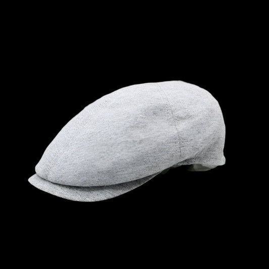The "Contour" Light Gray Flat Cap by Hologramme Paris