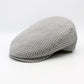 The "Summer Gatsby" - Gray Italian Cotton Flat Cap by Hologramme Paris