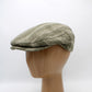 The "Forest Stripe" Green Cotton Flat Cap by Hologramme Paris