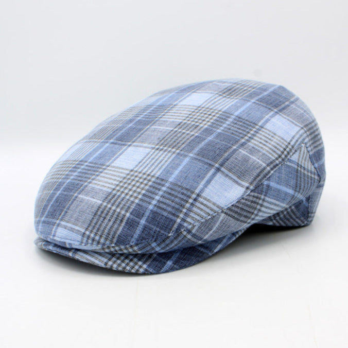 The "Skyport" Italian Cotton Flat Cap by Hologramme Paris