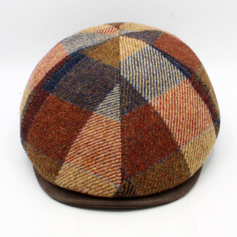 Checkered fabric ball on a white background