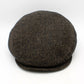 Brown and Black Tweed Flat cap at FunkyBrims.  The Duke - Cocoa Twill