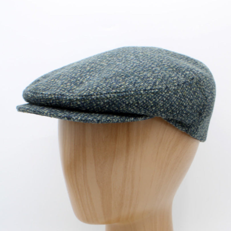 The Duke - Slate Teal Flat Cap by Hologramme Paris for FunkyBrims
