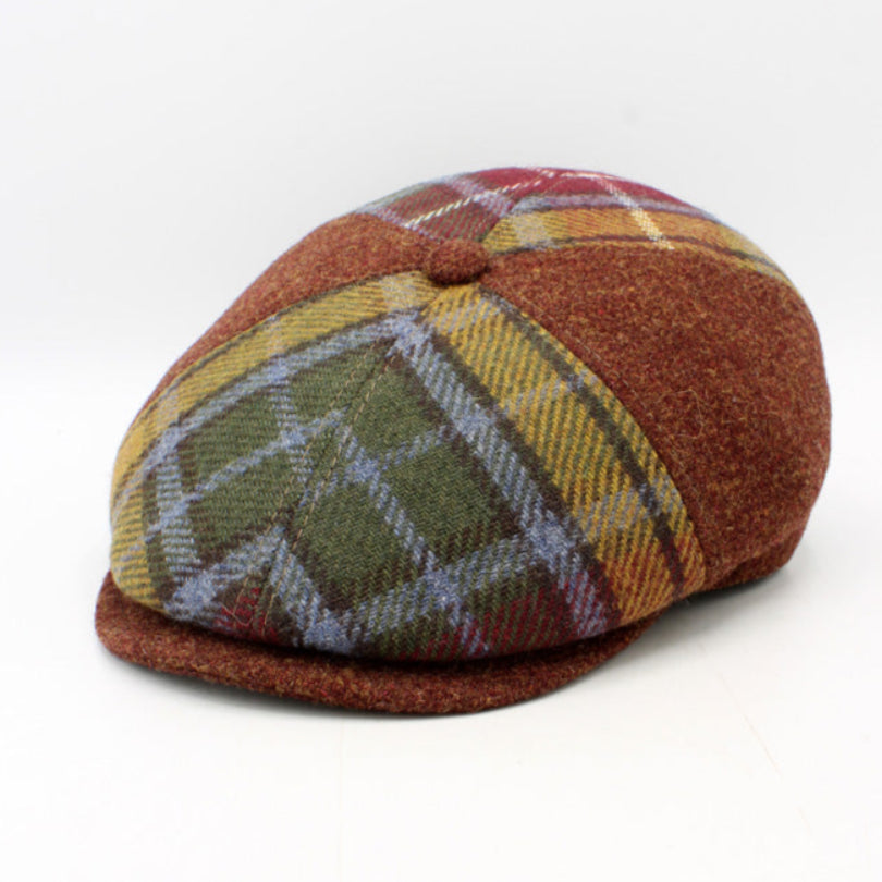 Tartan Patch – Flame | Burgundy | Hologramme Paris | FunkyBrims
