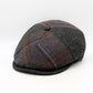 The "Tartan Patch: Smoke" Newsboy Cap by Hologramme Paris