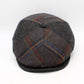 The "Tartan Patch: Smoke" Newsboy Cap by Hologramme Paris