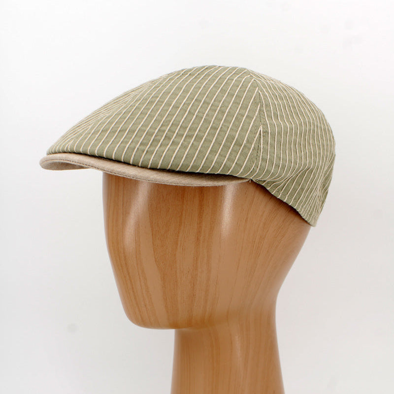 Olive Green Coastline pub cap at FunkyBrims.  Made in Italy.