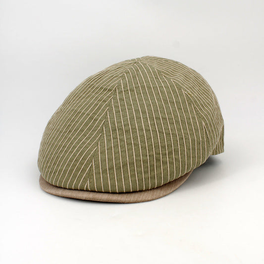 Olive Green Coastline pub cap at FunkyBrims.  Made in Italy.