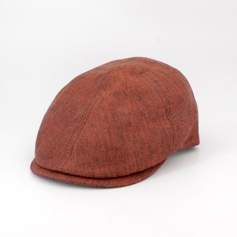 The LinenTone – Rust Pub Cap By Hologramme Paris at FunkyBrims