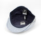 The "Beacon" Sky Blue Split Panel Flat Cap by Hologramme Paris at FunkyBrims